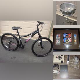 MaxSold Auction: This online auction features items like patio sets, bicycles, antique rocking horses, toys, instruments, diecast cars, video games, TV stand, golf car, trimmer, wood carving, cooking utensils, home decors, signs, work clothing, TVs, electronics, shoes, NHL collectible, gaming stations, phones, pokemon card and much more!