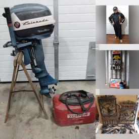 MaxSold Auction: This online auction features tools such as a metal cutting band saw, mortiser, skilsaw, antique hand tools and others, office supplies, vintage toys, balusters, newel posts, bedframe, vintage Globe Furniture Co. folding chairs, records, gas-powered motors, lamps, MCM display case, ship model, books, sad irons, clothing, Ski-Doo clothing, Philips phonograph, lab equipment autoclave, antique cast iron sink, wrought iron gate parts and much more!