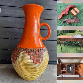 MaxSold Auction: This online auction features display case, chairs, wicker items, platers, ashtrays, brass door knockers, games, glassware, nut bowls, beddings, copperware, books, bookends, decor, prints, lps and much more!