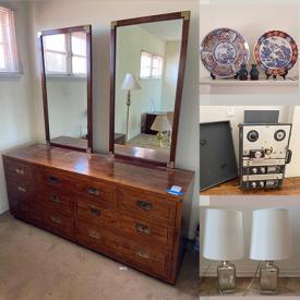 MaxSold Auction: This online auction features a wooden chest, vintage wooden nightstand, bar cart, Berkeley House dishware, appliances such as rice cooker, coffee maker, waffle maker, floor lamp, cleaning supplies and much more!