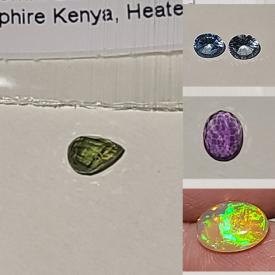 MaxSold Auction: This online auction features stones like natural opals, tiny rubies, natural tanzanite, lemon citrine, blue topaz, emeralds and much more!