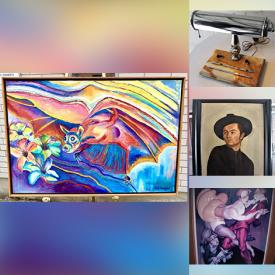 MaxSold Auction: This online auction features framed artwork, art glass, MCM table lamps, pewter smoking box, Orma character doll, stained glass lamp, art glass, Indigenous artwork and much more!