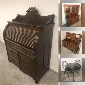 MaxSold Auction: This online auction features rolltop desk, serving cart, patio furniture, stereo components, computer desk, treadmill, small kitchen appliances, art supplies, office supplies, cake decorating supplies, camping stoves and much more!