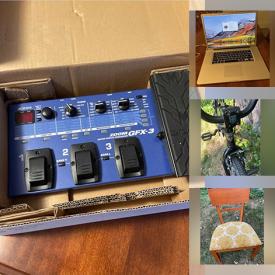 MaxSold Auction: This online auction features microphones, Cricut cutter, puzzles and games, humidor, vintage bass drum, Lefton, lamps, Early American table, GI Joe USS Saratoga model, Poulan chain saw, bicycles, superhero costumes, wicker bar stools, vintage end table and much more!