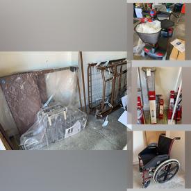 MaxSold Auction: This online auction features medical equipment such as an electric hospital bed, memory foam mattress, portable electric scooter, electric power chair, collapsible wheelchair and bedside tables. Also includes sore prevention cushion, exercise machine, Sitz bath, medical support cushions, crutches, grab bar, cane and much more!