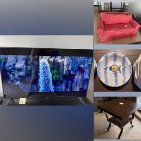 MaxSold Auction: This online auction features sofa bed, side tables, TV, glass, dishes, coffee table and much more!