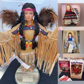MaxSold Auction: This online auction features items such as collectible dolls and bears.