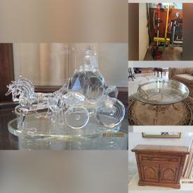 MaxSold Auction: This online auction features sculpture, clock, rugs, folding chairs, armchair, jackets, furnishings, tableware, decanter and collectibles. Also includes glassware, ovenware, tableware, figurines, wall art, toaster, Hamilton coffee system, grinder, yard tools, drill bits, electric tools and disc sander. Also includes stereo system with speakers, dry sink, wine cabinet, dinnerware, Pyrex, rugs and Décor and much more!