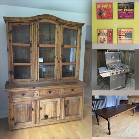 MaxSold Auction: This online auction features items such as  Hutch, Armoire, Secretary Cabinet, Dining Room Table, Swarovski Crystal Figurines, Heater, Small White Desk, Crystal Bowls, Candlestick Holders, Mirror, Wood Spice Rack, Dresser, Small Bookcase and much more!