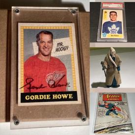 MaxSold Auction: This online auction features graded & ungraded hockey trading cards, factory sets of trading cards, action figures, Star Wars collectibles, comics and much more!