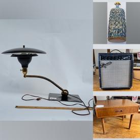 MaxSold Auction: This online auction features signed wall art, Danish teak side tables, MCM pedestal tables, light fixtures, guitar amps, Yamaha receivers, vintage fans, crystal ware and much more!