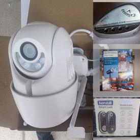 MaxSold Auction: This online auction features new items such as power tool, security cameras, heated apparel, drones, wireless earbuds, smart cameras, video doorbells, golf clubs, sports trading cards, smart locks, smart switches and much more!