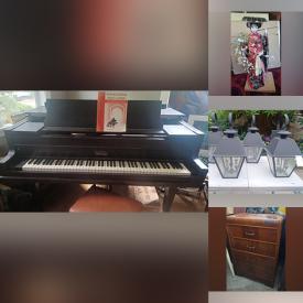 MaxSold Auction: This online auction features metal bed frame, boy’s clothing men’s shoes, office supplies, Vollmer baby grand, Asian dolls, fitness equipment, vintage tools, laser videodisc, trunk and much more!