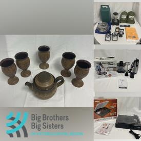MaxSold Auction: This online auction features CDs, DVDs, airpod, vinyl records, speaker, binoculars, turntable, bicycle, pottery teapot, music box & baglama, camping lot, Seiko Swivel clock, lego, Hamilton hand blender, barbies, ceramic beer mugs, vintage tennis rackets and much more!