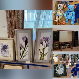 MaxSold Auction: This online auction features NIB HP DeskJet, Beanie Babies, luggage, framed wall art, office supplies, media center, outdoor chairs, kitchenware, DVDs, window treatments, costume jewelry, board games and much more!