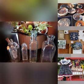 MaxSold Auction: This online auction features mini fridge, Delft pottery pitcher, beer stein, small kitchen appliances, Bulova desk clock, vintage mason jars, pewter tea set, craft supplies, dog supplies, collectible plates, costume jewelry, fitness gear, patio furniture, DVDs and much more!