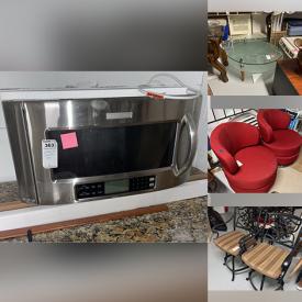 MaxSold Auction: This online auction features items such as Kitchen Aid Stove, Dish Washer, Air Conditioning Unit, oven, Cast Iron Table, Chairs, King bed frame, Closet Door, Magazine stand, Bookcase, Clock, Ceiling Fan, Television, Framed Print, Dining Room Set and much more!