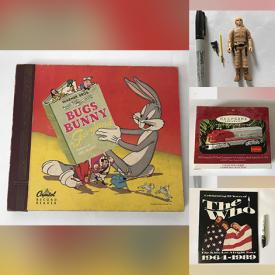 MaxSold Auction: This online auction features Micronaut comic books, Star Wars figures, tour programs from Celine Dion, Eric Clapton, Genesis Mama, Lionel N&W steam loco ornament, Star Wars battleships games and much more!