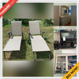 MaxSold Auction: This auction features Foldable chairs. Coffee Table, Recliner Armchair, Lamps, Bladder Control, Frames, Stool,  Cart, Plastic Shelving Unit and much more!  \n\nNoted for Marissa: \nProcess payment with pre-paid cards \n\n- did you call the number to have the card register \n1494