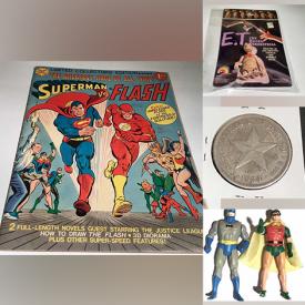 MaxSold Auction: This online auction features graphic novels, Transformers, Star Wars collectibles, movie & comic action figures, PEZ dispensers, WWF collectibles, comics, sports trading cards, coins, Olympic commemorative coins, GI Joe collectibles, Funko Pop and much more!