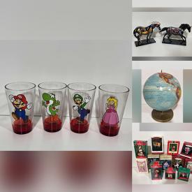 MaxSold Auction: This online auction features items like bottles, coffee cups, games, glassware, figurines, globe, purses, toys, wall art and much more!