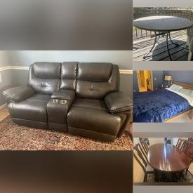 MaxSold Auction: This online auction features items like a dining table, bed frame, patio furniture, wooden bureau, theater seat and much more!