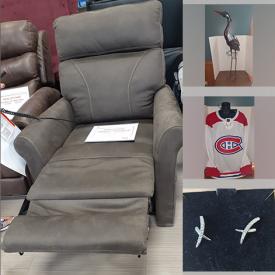 MaxSold Auction: This online Charity/Fundraising auction features new items such as Ninja Foodi, float tube, fishing gear, school supplies, Swarovski earrings, Gazebo, Scentsy warmers, and ceramic vase,  Shawna Holmlund artwork, gift certificate, collector plates, autographed Canadiens Jersey, power recliner and much more!