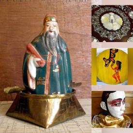 MaxSold Auction: This online auction features art glass, Art Deco porcelain figure, First Nations art, decanters, agate jewelry, antique Asian figurine, spiritual medallions, Asian pottery pendant, vintage lighter and much more!