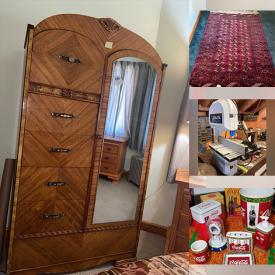 MaxSold Auction: This online auction features Coca-Cola collectibles, 42” LG TV, furniture such as vintage armoire, oak dressers, end tables, dining table and cabinets, Christmas decor, international souvenirs, lamps, CDs, DVDs, small kitchen appliances, power tools and much more!