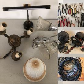 MaxSold Auction: This online auction features portable heaters, power & hand tools, hardware, light fixtures, electrical & plumbing supplies, yard tools, DVDs, watches, pet products, mirror and much more!