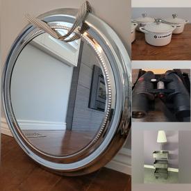 MaxSold Auction: This online auction features artwork, watches, furniture, mirror, KitchenAid, tires, stained glass, stand mixer, DVDs, Bose radio, binoculars, canister glass, serving bowl, Villeroy & Boch Dishes, Le Creuset, TV, gardening tools, Lawn Mower, paint supplies, area rug, vacuum, tools and much more!