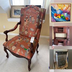 MaxSold Auction: This online auction features a dresser with mirror, rattan chair, bookcase, coffee table, credenza, glassware, flatware, humidifier, wine fridge, grill, coffee grinder, waffle maker, hardware items and much more!