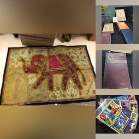 MaxSold Auction: This online auction includes angora yarn, needlework and sewing library, antique books, CDs, DVDs, power tools, vintage toys, costumes, wall decor, upholstery fabric  and more!