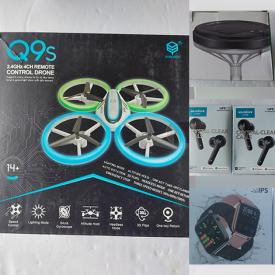 MaxSold Auction: This online auction features new items such as drones, LED projectors, forehead thermometers, solar lights, earbuds, massagers, smartwatches, pet products, TENS units, hair clippers, jeans and much more!