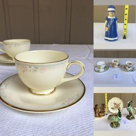 MaxSold Auction: This online auction features porcelain flowers, teacup/saucer sets, art pottery, Staffordshire dishes, teapots, Kahla china, sandicast wolves, carnival glass, vintage tins, Waltherglas, Belleek vase, cobalt blue Pyrex, Robert Bateman print, porcelain figurines, small kitchen appliances, snowboards, vinyl records and much more!