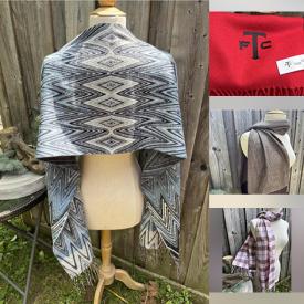 MaxSold Auction: This online auction features various items such as scarfs, leather bags, throw blankets, portfolio bag, blend wraps, expression bags and much more.