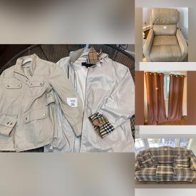 MaxSold Auction: This online auction features an electric recliner, nightstand, love seat, sofa table, storage unit, area rugs, mirrors, lamps, guitar, exercise bike and more!