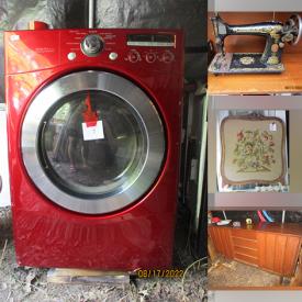 MaxSold Auction: This online auction features signed artwork, front load washer, built-in dishware, french doors, small kitchen appliances, mid-century sideboard, antique dresser, holiday decor, women’s clothing and much more!