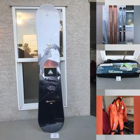 MaxSold Auction: This online auction features sewing machines, skis, stereo components, vinyl records, golf clubs, wakeboards, camping gear, pet products, fitness gear, sports equipment, new beauty products, kitchen utensils, toys, hand tools, hardware, electric supplies, office supplies and much more!