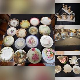 MaxSold Auction: This online auction features teacup/saucer sets, creamers, decorative plates, crystal items, teapots, Mexican pottery, art glass, wine glasses, decanters, porcelain tea set, antique purses, decanters and much more!