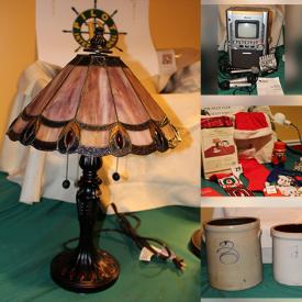 MaxSold Auction: This online auction features a camera, lamps, coffee pot, ice cream maker, crystal bowl, Christmas decor, Japanese wooden bowl, ice cream maker, shelves and much more!