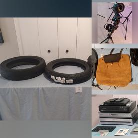 MaxSold Auction: This online auction features TV, DVDs, home electronics, wetsuits, sports equipment, bike, professional photography equipment, vinyl records, china sets, sports trading cards, collector’s plates and much more!