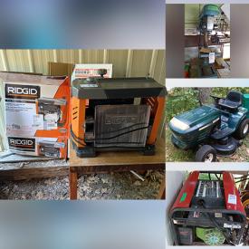 MaxSold Auction: This online auction features furniture such as a rolling desk, bedframe, tables, patio set, office chairs, lawn chairs, Knetchel dresser and more, Charbroil BBQ grill, books, electronics, windows, trailers, garden tools, lawnmower, tubings and fittings, hand tools, Kobalt chop saw, Dremel, Ryobi routers, compressor, Ridgid planer, Coleman solar panels, riding mower, generator, Archeology equipment, ski equipment, rugs, sports equipment, snowshoes and much more!