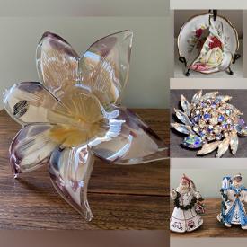 MaxSold Auction: This online auction features carnival glass, framed artwork, crystal ware, Royal Doulton, Limoges, Disney collectibles, fine china, Ashton Drake, Wedgwood, sterling silver jewelry and much more!