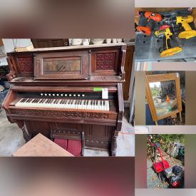 MaxSold Auction: This online auction features Noritake dishes, sewing machine, wall clocks, chandelier, wall art, golf clubs, electric fireplace, pressure washer, outdoor tools and much more!