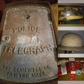 MaxSold Auction: This online auction features firefighter memorabilia, antique spinning wheel, vintage Hasbro, vintage tins, antique doctor bag and much more!