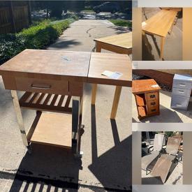 MaxSold Auction: This online auction features items such as  Bicycle, Trainer Tools, Garden Cart, Garden Seat, Push Mower, Kitchen Cart, Work Table, Oak Stand, Metal File Cabinet, Bookshelf, Outdoor Chaise Lounges, Floor Lamps, Wheelchair, Kitchen Cabinet, books and much more!