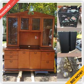 MaxSold Auction: This online auction features items such as Entertainment Cabinet, Stereo System, Plunge Router, Sound System, Speaker, Coffee Machine, lamps, Room Dividers, Electronics, Fishbowl, Camera and much more!