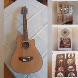 MaxSold Auction: This online auction features Total Gym 1000 pulley system, car-top luggage carrier, china cabinet, wall art, books, LP recordings, Alto horn, punching bag, scooters, treadmill, exercise bike, Zeiss Ikon camera, pre-1975 stamps, beer mugs, guitar, trombone and much more!