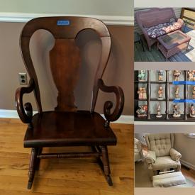 MaxSold Auction: This online auction features a recliner chair, cabinet, desk, chest, hutch, coffee table, mirror, lamps, sewing machine, costume jewelry, wall decor, bikes, pressure washer, cleaning tools and much more